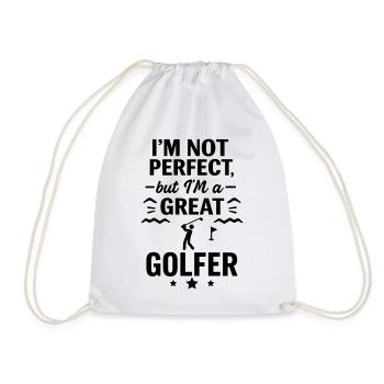 Super golfeur Sport Drôle de Golf - Sac de sport léger - blanc - Devant