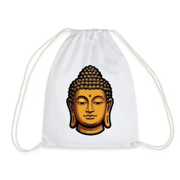 Goldener Buddha Meditation Aura - Turnbeutel - Weiß - Vorne