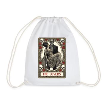 Die Liebenden Tarotkarten-Matching-Paare Valentin - Turnbeutel - Weiß - Vorne