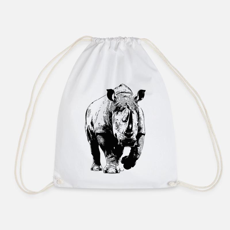 Rhinocéros - Sac de sport léger - blanc