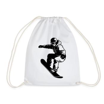 Snowboarder - Turnbeutel - Weiß - Vorne