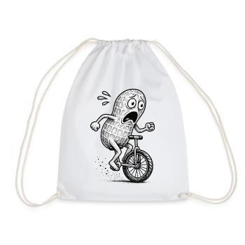 Panic Peanut sur un vélo - Sac de sport léger - blanc - Devant