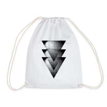 Triangles à demi-tons - Sac de sport léger - blanc - Devant