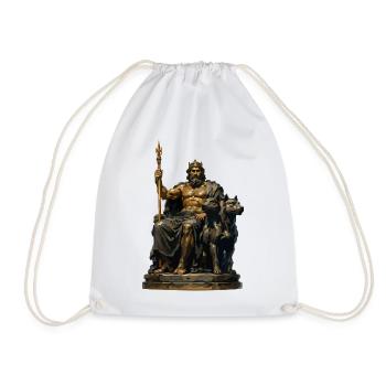 Statue du roi - Sac de sport léger - blanc - Devant