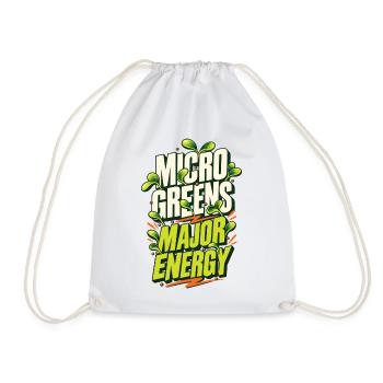 Microgreens Major Energy Shirt - Turnbeutel - Weiß - Vorne