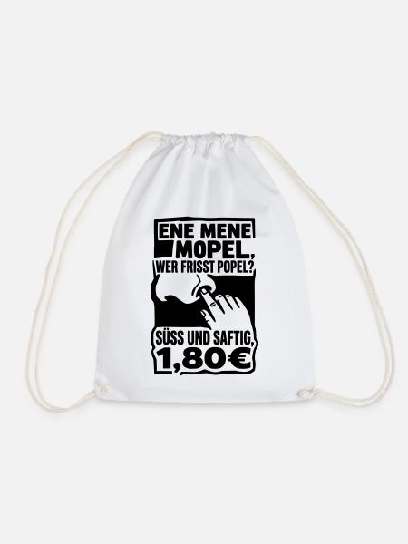 Popel Ene Mene Mopel - Turnbeutel - Weiß