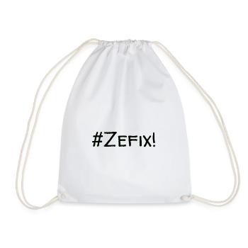 #Zefix! - Turnbeutel - Weiß - Vorne