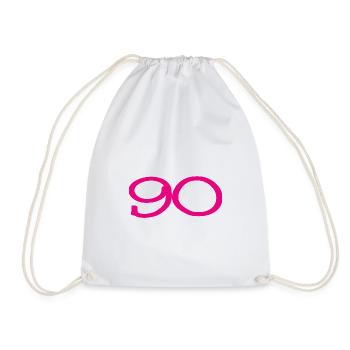 90. 90 YEARS. 90TH ANNIVERSARY. 90TH ANNIVERSARY. - Drawstring Bag - white - Front