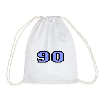 90. 90 YEARS. 90TH ANNIVERSARY. 90TH ANNIVERSARY. - Drawstring Bag - white - Front