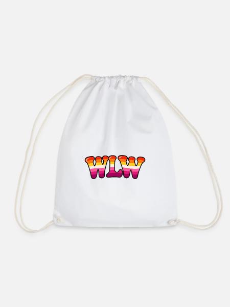 WLW Lesbian Pride Rainbow – LGBTQ+ - Turnbeutel - Weiß