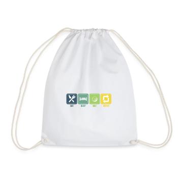 Golf Geschenk Witz Golfspieler Golfer - Turnbeutel - Weiß - Vorne
