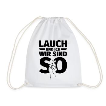 Lauch und ich wir sind so - Turnbeutel - Weiß - Vorne