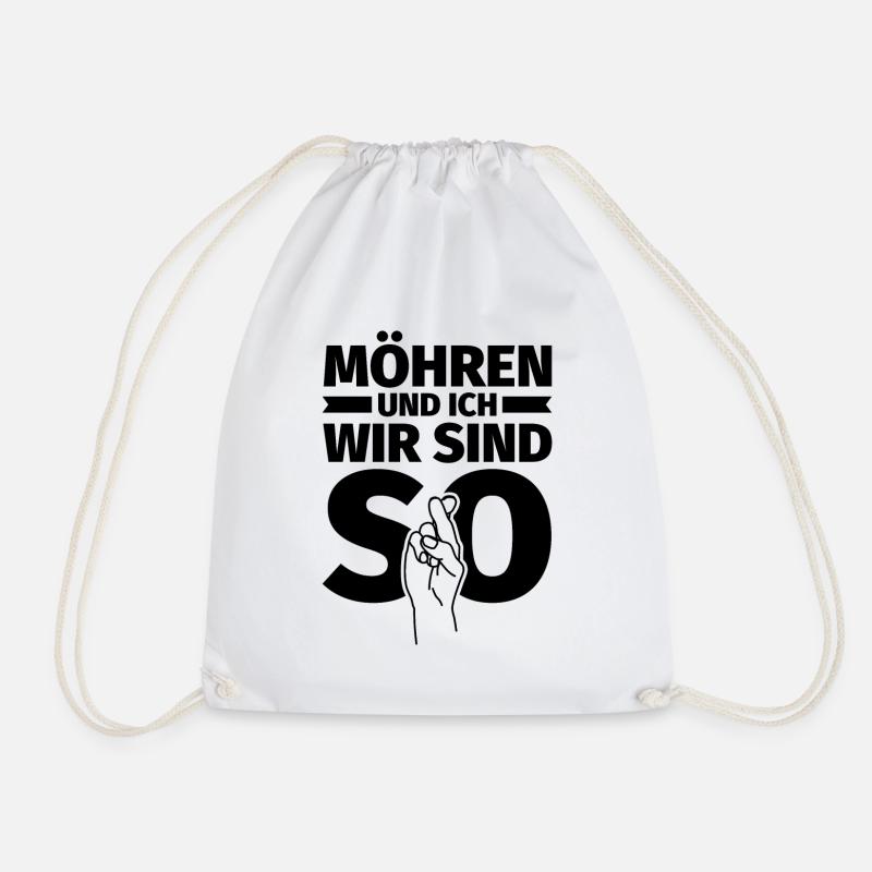 Möhren und ich wir sind so - Turnbeutel - Weiß