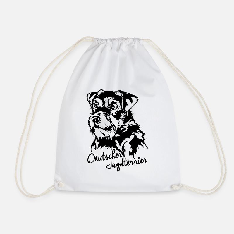 DEUTSCHER JAGDTERRIER Jagdhunde Jagdhund Wilsigns - Turnbeutel - Weiß