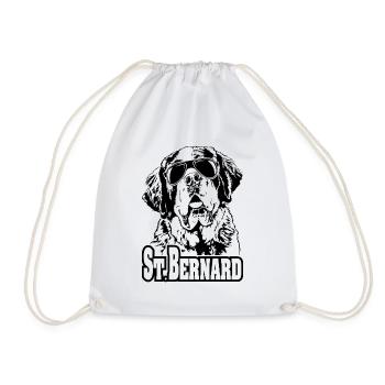 ST BERNARD cool Sonnenbrille Hunde Hund - Turnbeutel - Weiß - Vorne