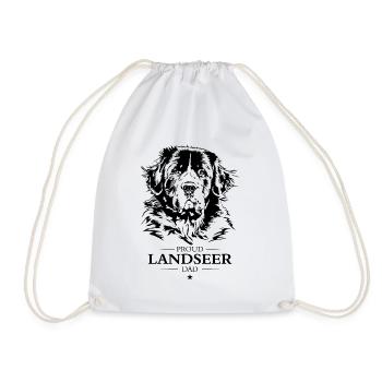 Landseer Papa Chien Chien Wilsigns - Sac de sport léger - blanc - Devant