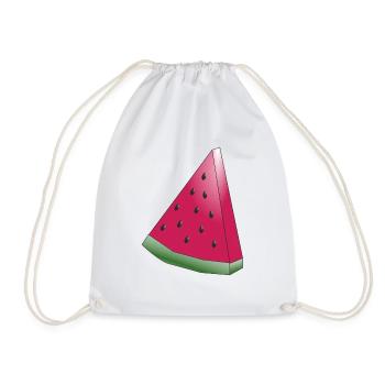 melon - Drawstring Bag - white - Front