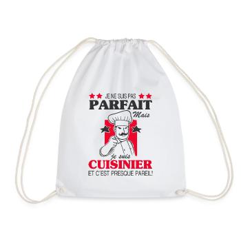 Cuisinier Shirt • Un cuisinier parfait Cadeau - Sac de sport léger - blanc - Devant