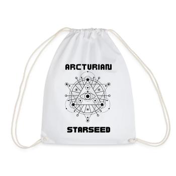 Arcturian Starseed spirituell Geschenk - Turnbeutel - Weiß - Vorne