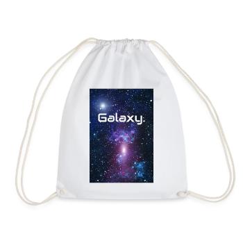 Galaxy Wort Universum Sterne Milchstraße Geschenk - Turnbeutel - Weiß - Vorne