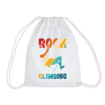 Klettern Bouldern - Turnbeutel - Weiß - Vorne