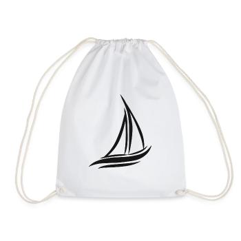 Bateau voile voile voile bateau voile - Sac de sport léger - blanc - Devant