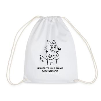 Prime d'existence du loup arrogant - Sac de sport léger - blanc - Devant
