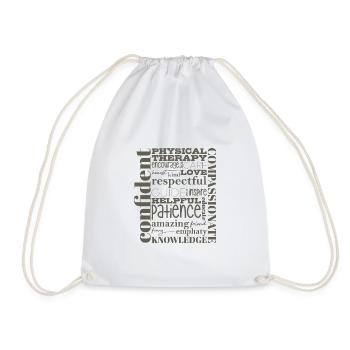 Physiotherapy Physiotherapy Physiotherapy Therapy - Drawstring Bag - white - Front