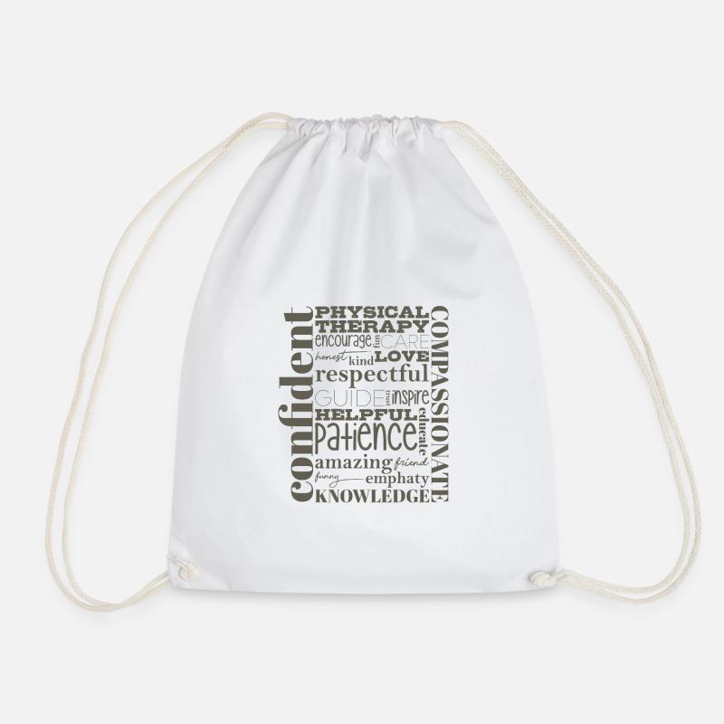 Physiotherapy Physiotherapy Physiotherapy Therapy - Drawstring Bag - white