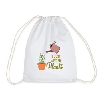 Garten Motiv Gärtner & Gärtnerin Spruch - Turnbeutel - Weiß - Vorne