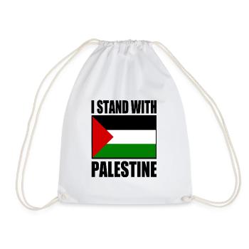 I stand with palestine - Sac de sport léger - blanc - Devant