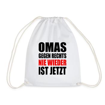Omas gegen rechts - Turnbeutel - Weiß - Vorne