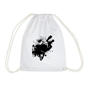 Plongeur Femmes Plongeur Plongeur Homme - Sac de sport léger - blanc - Devant