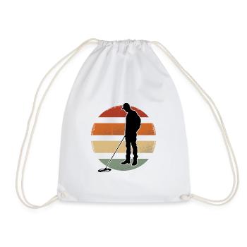Sondler Probegänger Vintage Metal Detector - Drawstring Bag - white - Front