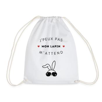 J'peux pas mon lapin - Sac de sport léger - blanc - Devant