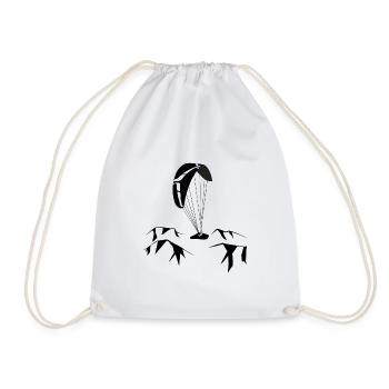Paraglider - Drawstring Bag - white - Front