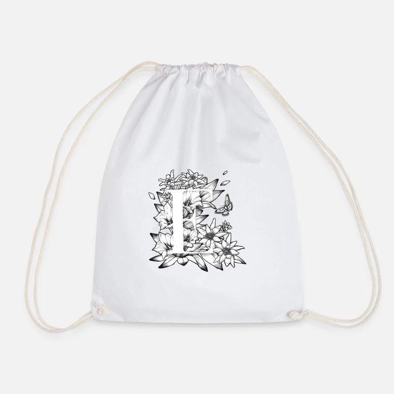 Initiale E - Turnbeutel - Weiß