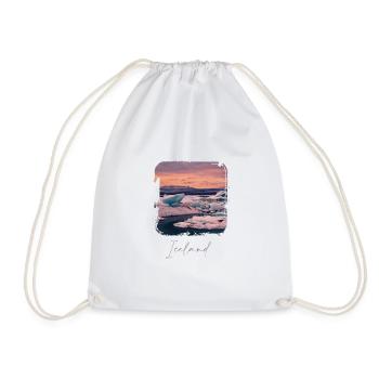 Lagoon Iceland - Drawstring Bag - white - Front
