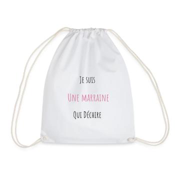 Je suis Une Marraine Qui Déchire - Sac de sport léger - blanc - Devant