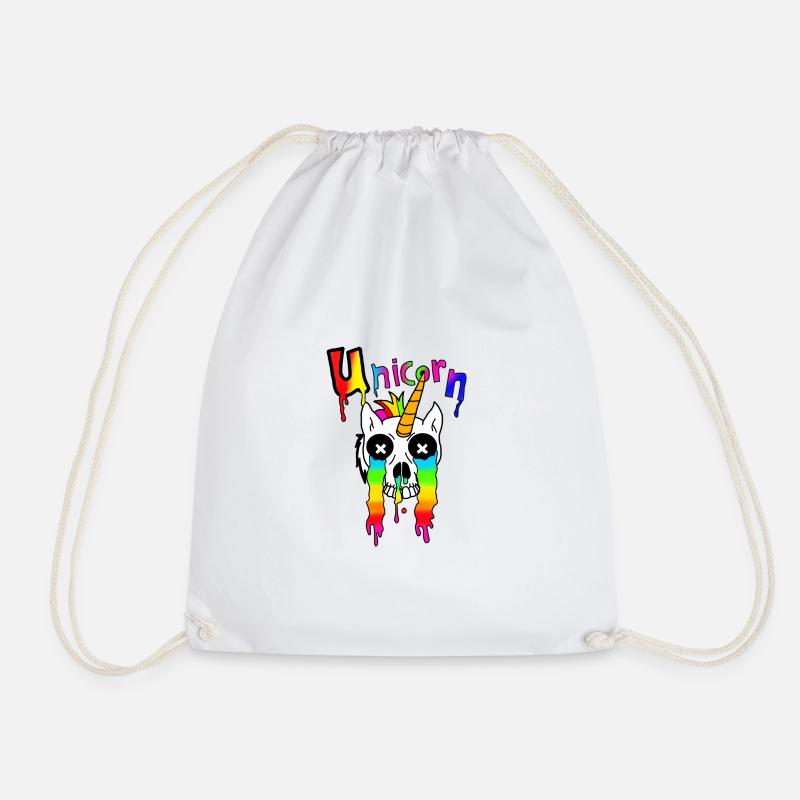 Einhorn Schädel - Turnbeutel - Weiß