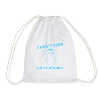 Je ne trébuche pas, je me dandine juste en cadeau - Sac de sport léger - blanc - Devant