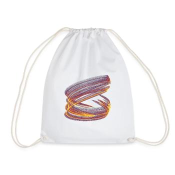 Vortex de Lumière du Chaos – Attracteur Étrange - Sac de sport léger - blanc - Devant