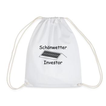 Schönwetter Investor - Turnbeutel - Weiß - Vorne