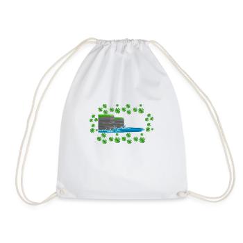 Cliffs of Moher - Drawstring Bag - white - Front