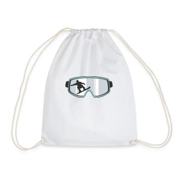 Snowboard Goggles - Drawstring Bag - white - Front