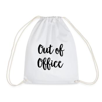 office - Drawstring Bag - white - Front