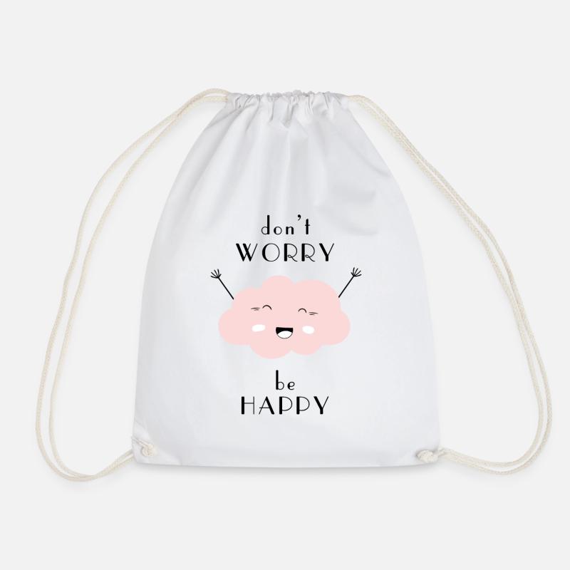 Don't worry be happy - Turnbeutel - Weiß
