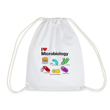 Bacteria party - Drawstring Bag - white - Front