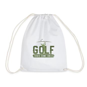 Golf Geschenk Witz Golfspieler Golfer - Turnbeutel - Weiß - Vorne