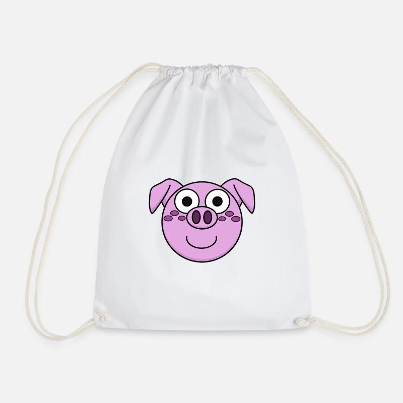 Guignolo N°8 - Drawstring Bag - white
